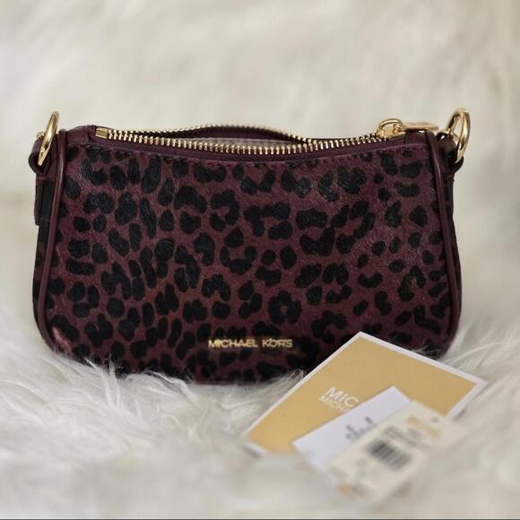 Michael Kors Leopard Print Crossbody Bag - Picture 1 of 6